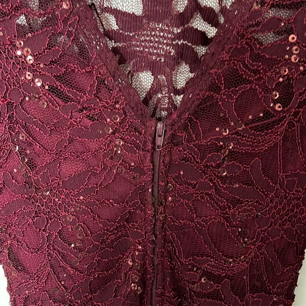 🖤 Windsor Lined Formal Lace Long Sleeve Dress - Picture 5 of 6